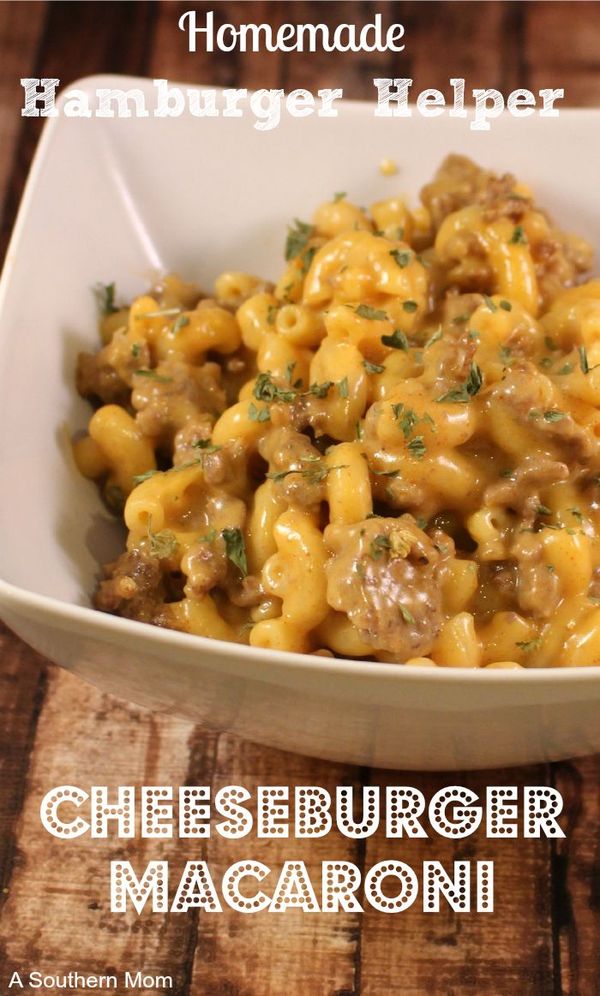 Homemade Hamburger Helper Recipe Cheeseburger Macaroni