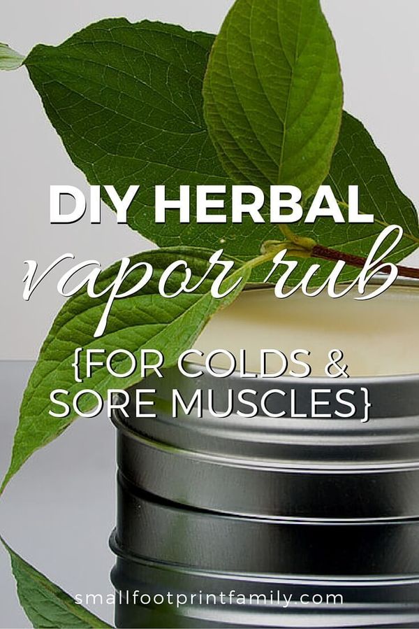 Homemade Herbal Vapor Rub