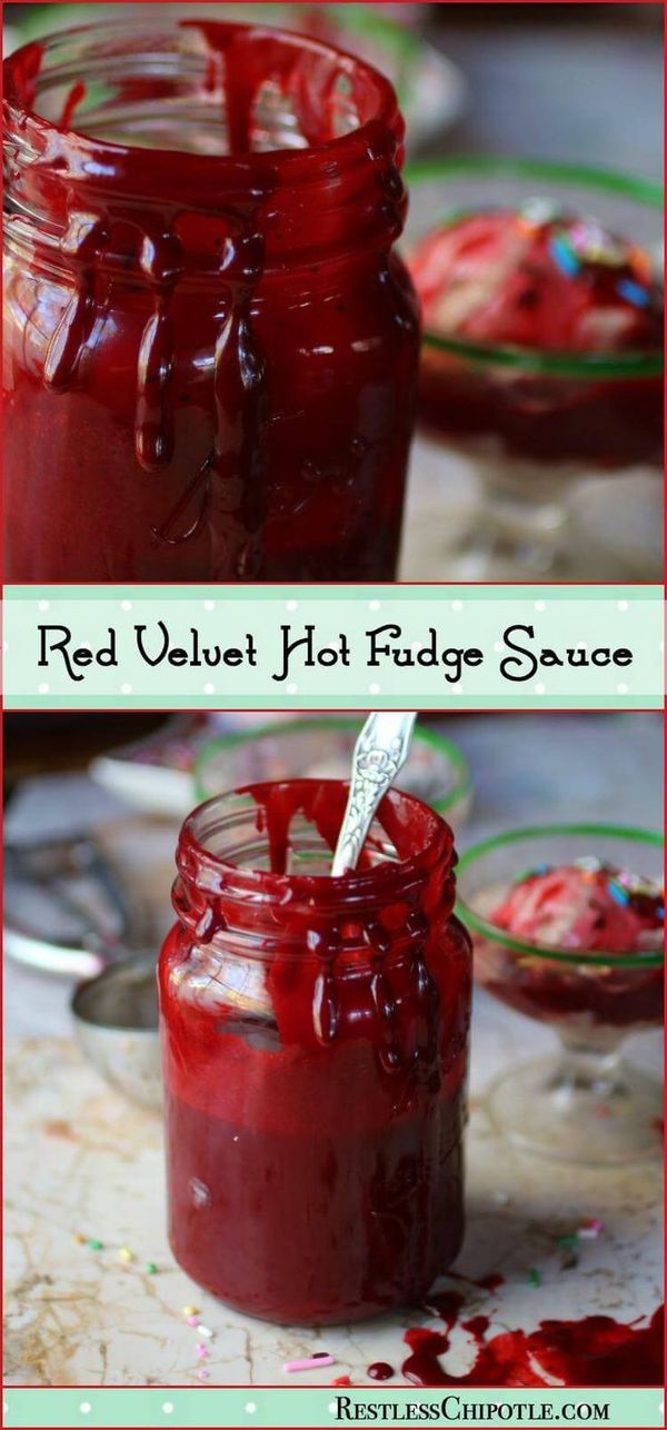 Homemade Hot Fudge Sauce: Red Velvet