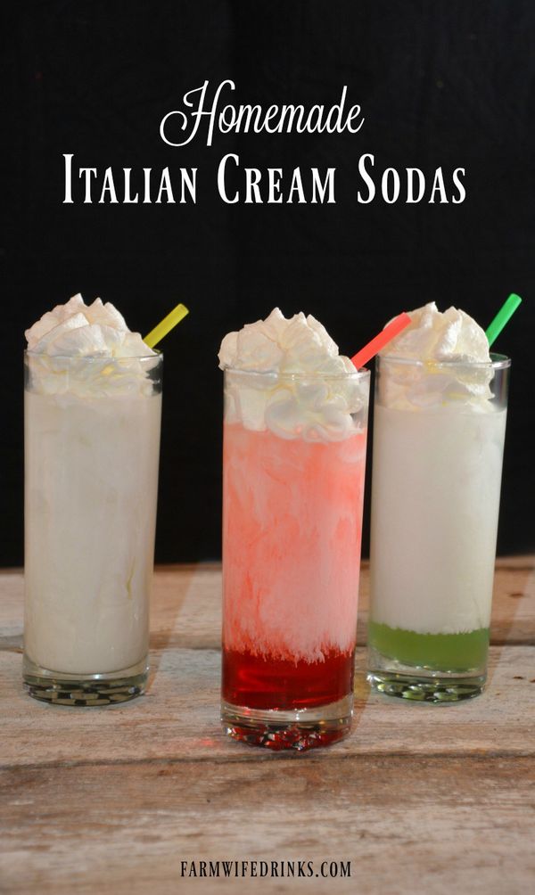 Homemade Italian Cream Sodas