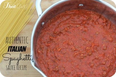 Homemade Italian Spaghetti Sauce