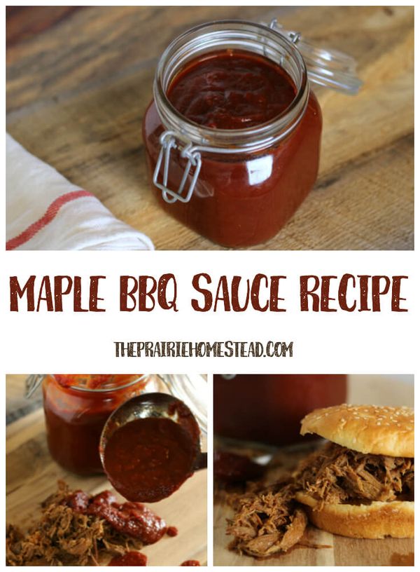 Homemade Maple BBQ Sauce