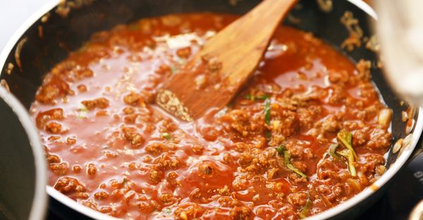 Homemade Marinara and Meat Sauce