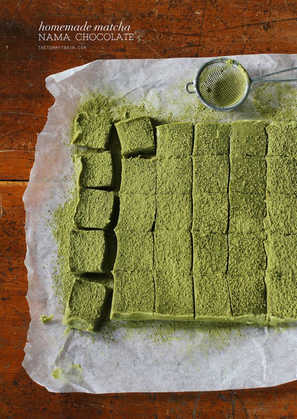 Homemade Matcha Nama Chocolate