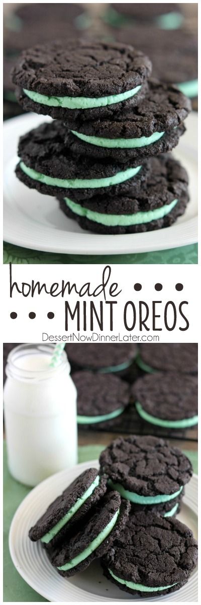 Homemade Mint Oreos