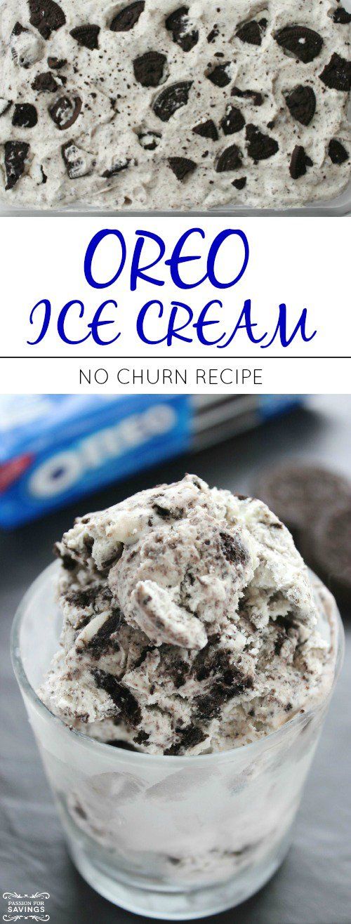 Homemade Oreo Ice Cream