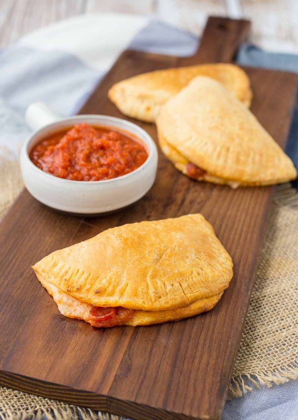 Homemade Pepperoni Pizza Hot Pockets