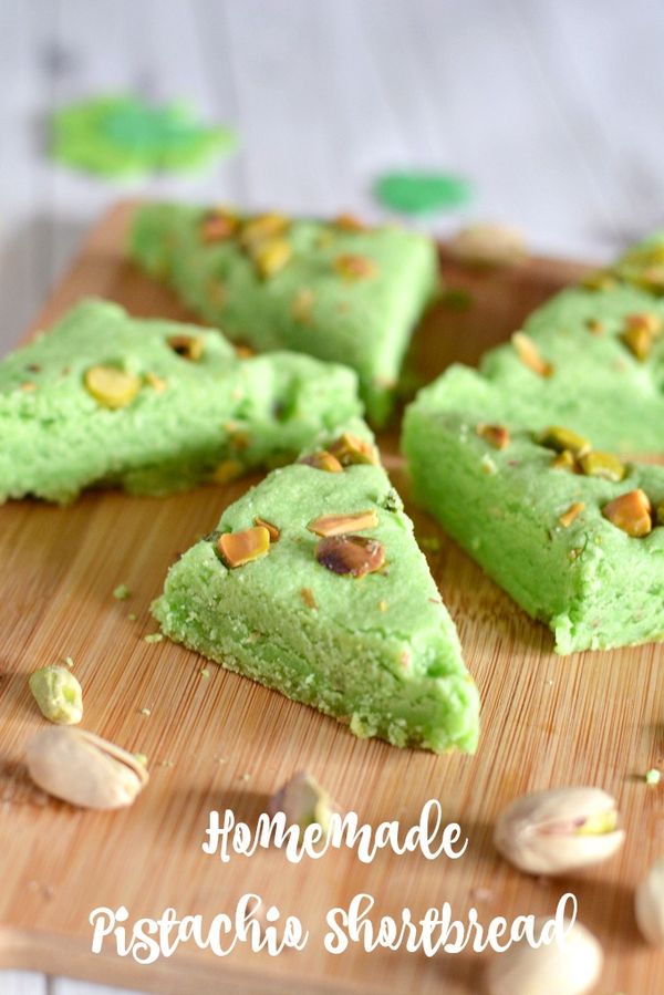 Homemade Pistachio Shortbread