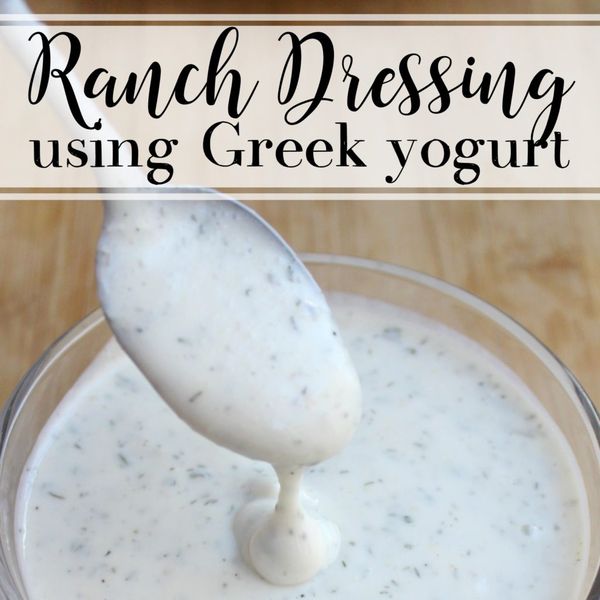 Homemade Ranch with Greek Yogurt