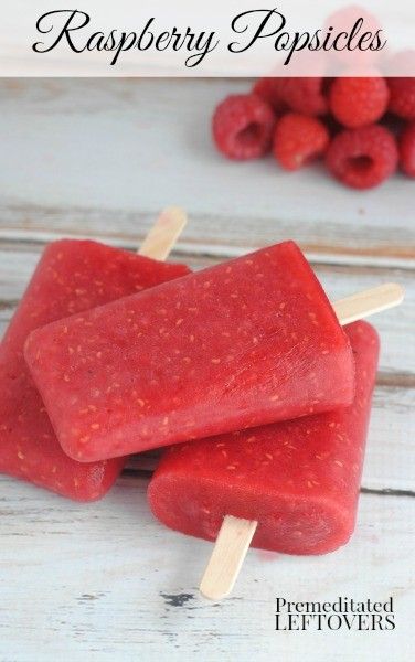 Homemade Raspberry Popsicles