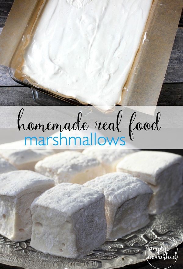 Homemade Real Food Marshmallows