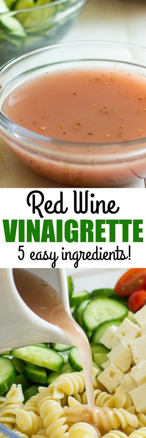 Homemade Red Wine Vinaigrette