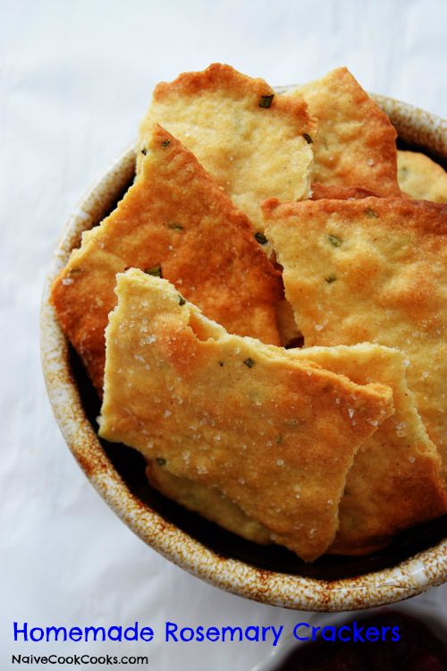 Homemade Rosemary Crackers