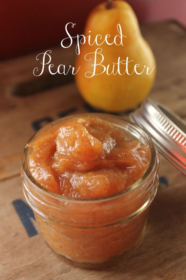 Homemade Spiced Pear Butter