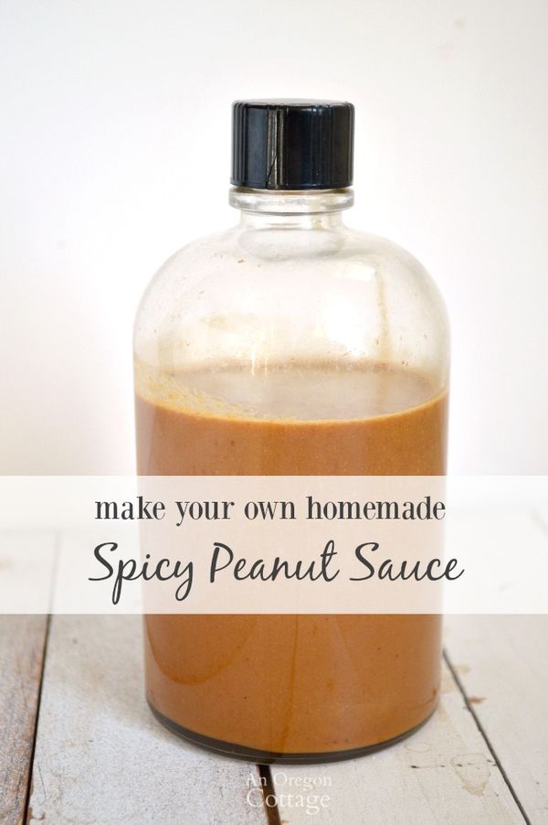 Homemade Spicy Peanut Sauce (a Pantry Basics