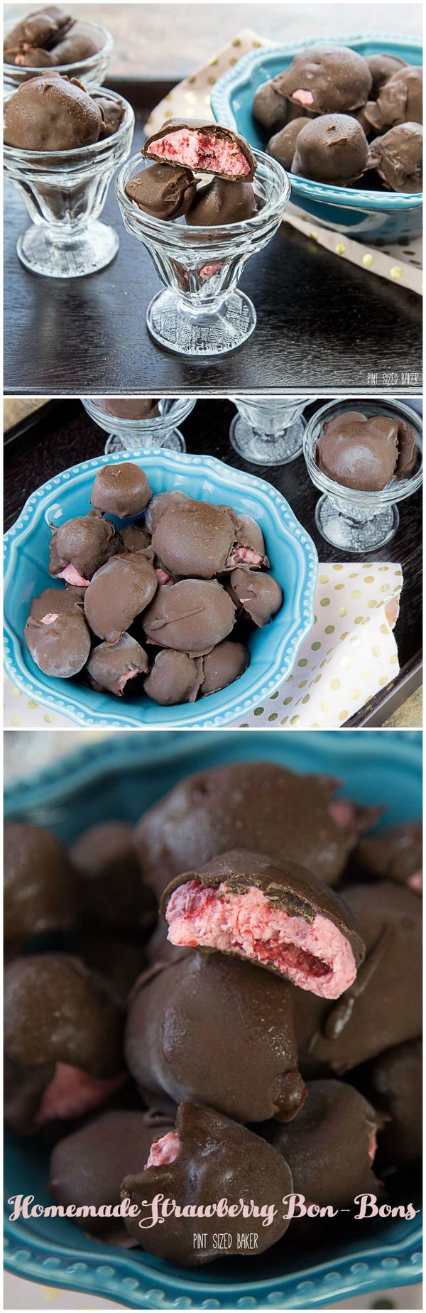 Homemade Strawberry Bon Bons