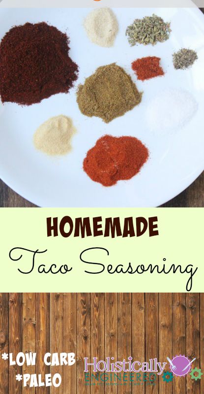 Homemade Taco Seasoning (Low Carb and Paleo