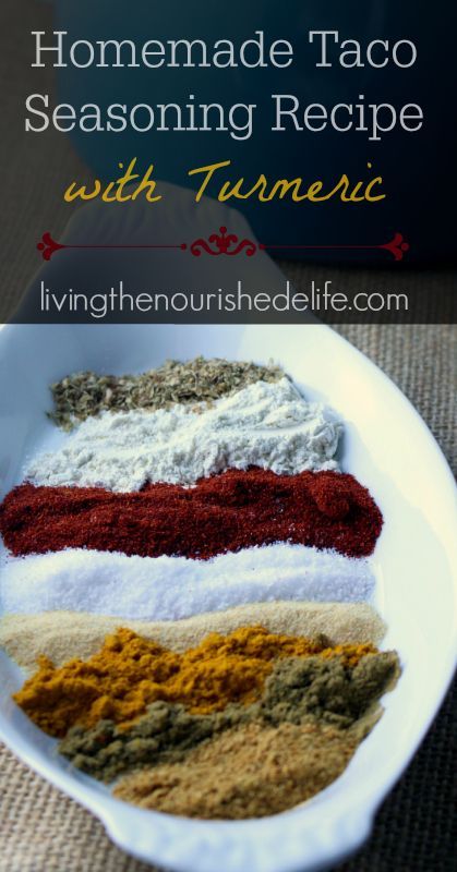 Homemade Taco Seasoning Recipe with Turmeric