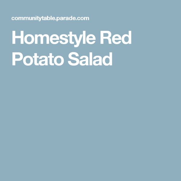 Homestyle Red Potato Salad