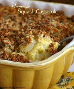 Homestyle Squash Casserole