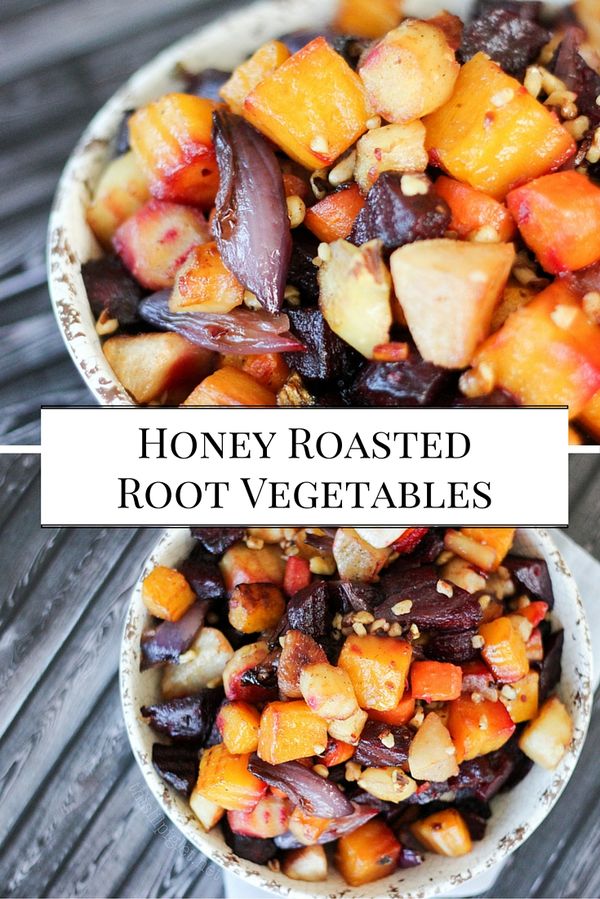 Honey Balsamic Roasted Root Vegetables