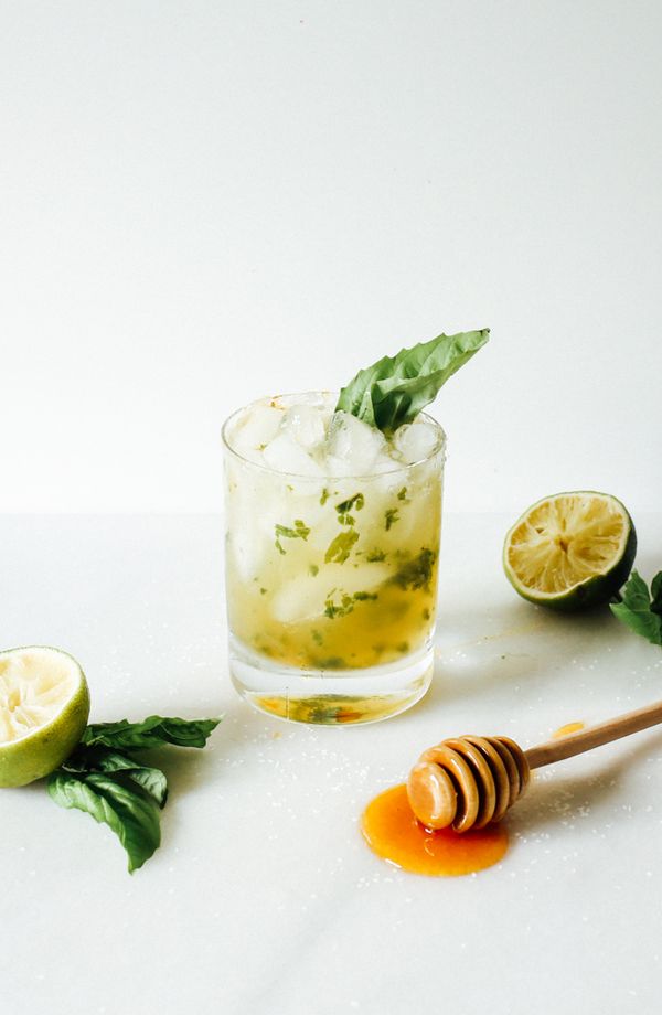 Honey Basil Margaritas