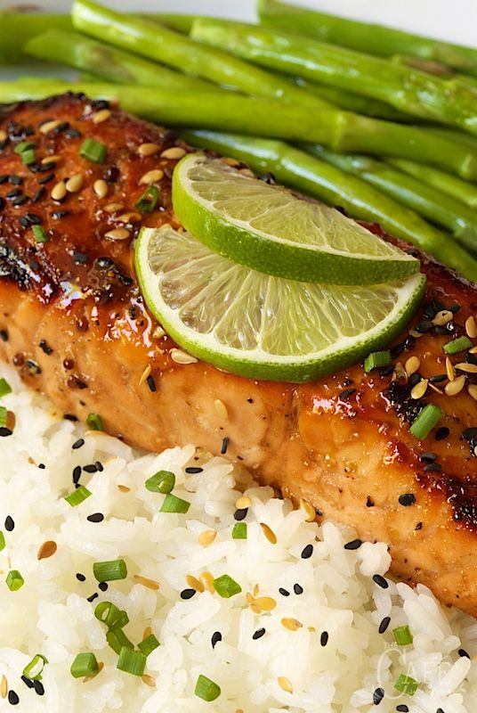 Honey Bourbon Glazed Salmon