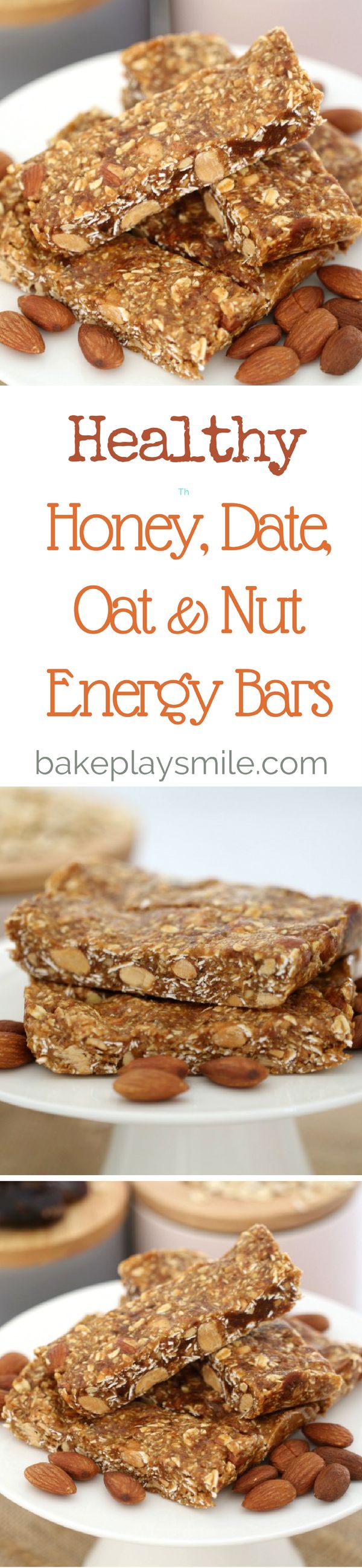 Honey, Date, Oat & Nut Energy Bars - Conventional Method