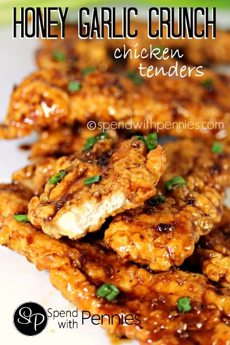 Honey Garlic Crunch Chicken Tenders