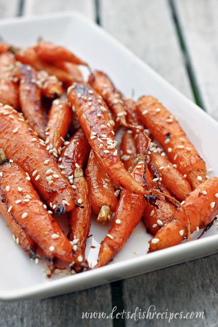 Honey Ginger Roasted Carrots