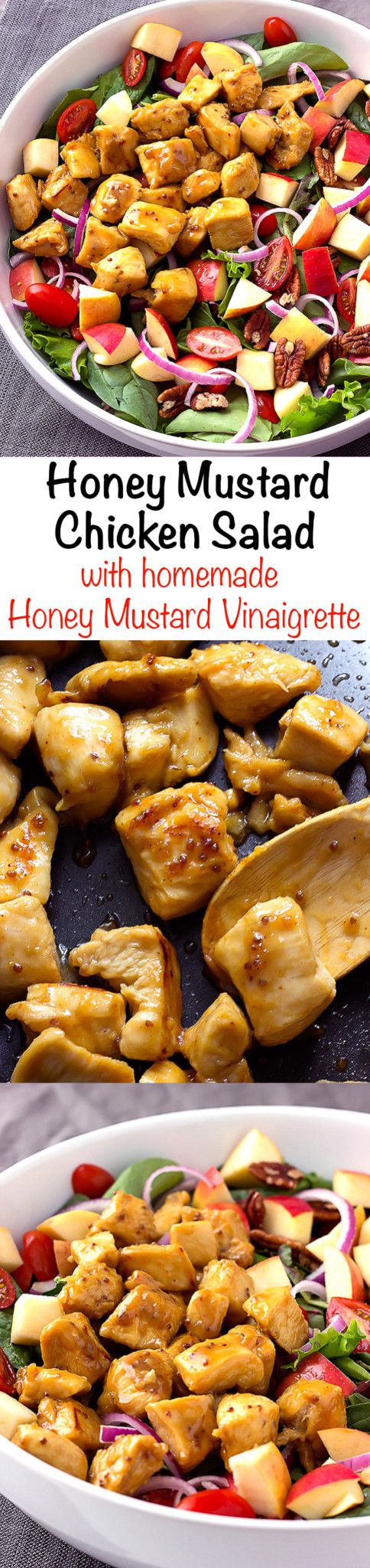 Honey Mustard Chicken Salad with Homemade Honey Mustard Dressing