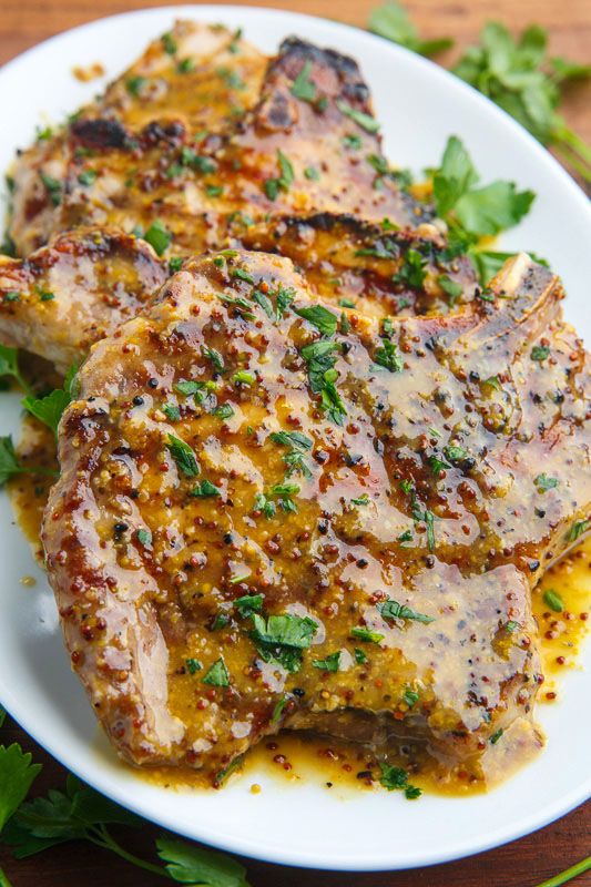 Honey Mustard Grilled Pork Chops