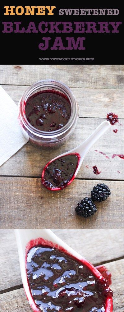 Honey Sweetened Blackberry Jam