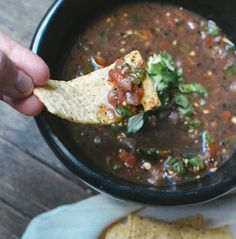 Hot & Smoky Roasted Poblano Pepper Salsa