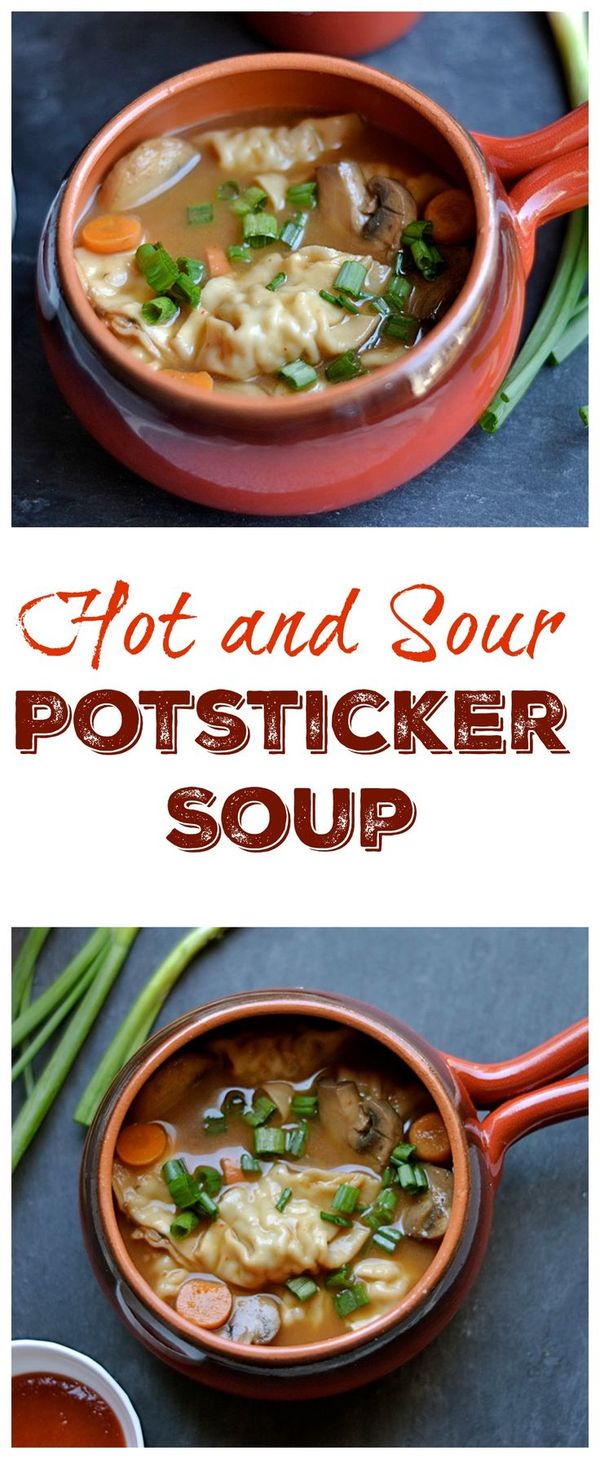 Hot and Sour Potsticker Soup