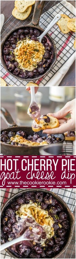 Hot Cherry Pie Goat Cheese Dip