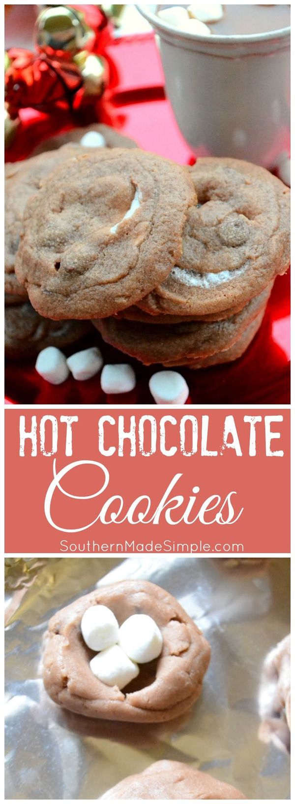 Hot Chocolate & Marshmallow Cookies