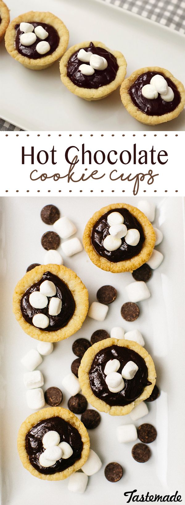 Hot Chocolate Cookie Cups | Makes 2 dozen mini cups