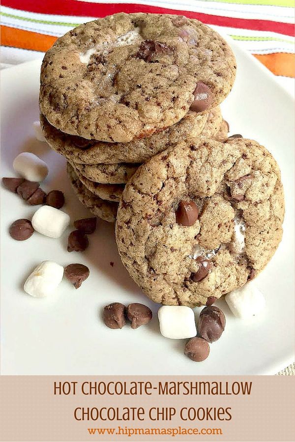 Hot Chocolate-Marshmallow Chocolate Chip Cookies