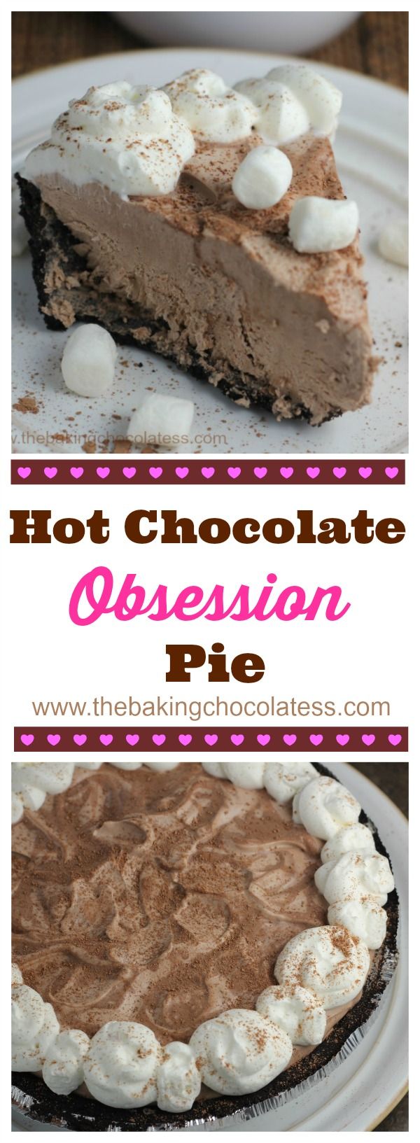 Hot Chocolate Pie Obsession (Frozen or Icebox Style