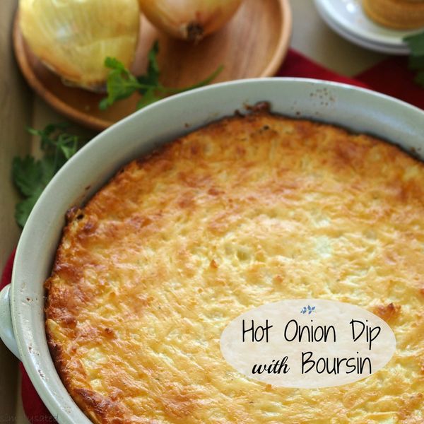 Hot Onion Dip with Boursin