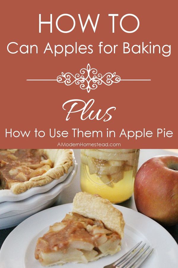 How to Can Apples for Baking