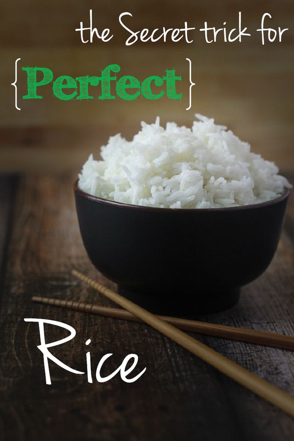 How to Cook Perfect Rice