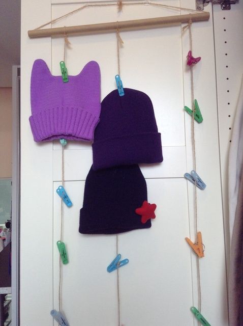 How to Make a Hanging Hat/Beanie Organizer
