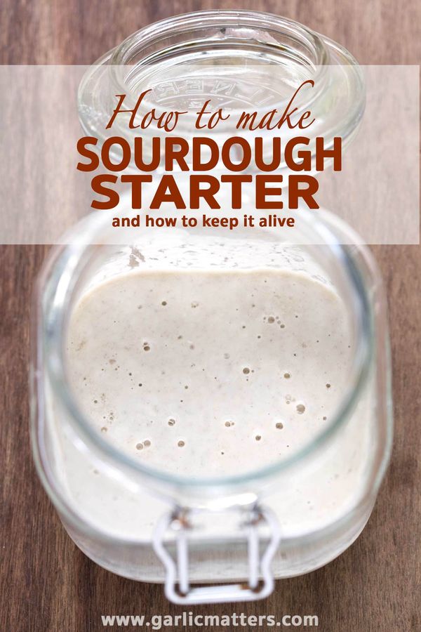 How to make and keep sourdough starter