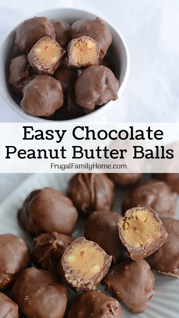 How to Make Chocolate Covered Peanut Butter Balls (With Video Instructions