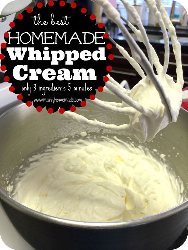 How to make Homemade Whipped Cream