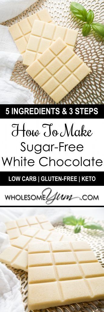 How To Make Sugar-Free White Chocolate (Low Carb, Gluten-free