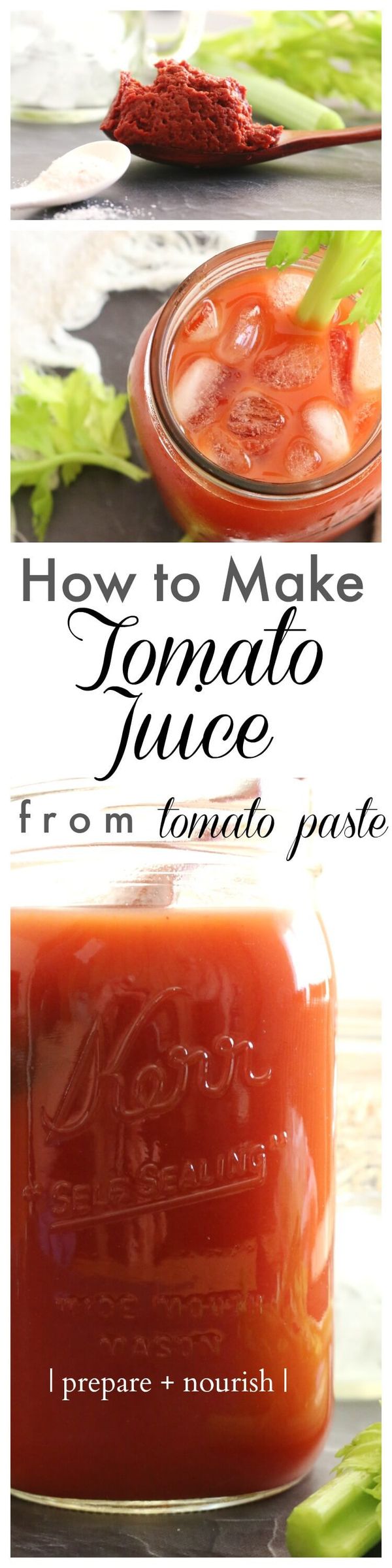 How To Make Tomato Juice From Tomato Paste