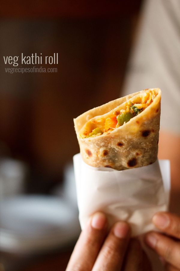 How to make veg kathi rolls